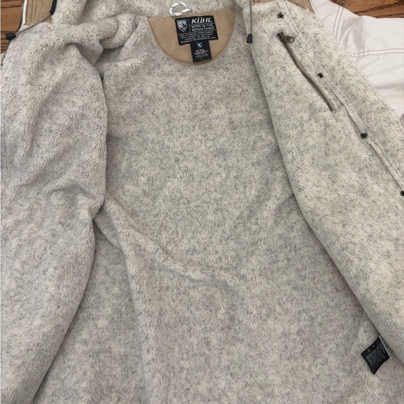 Kuhl Projekt Arktik Faux Trim Waxed Shearling Lined Jacket - Picture 3 of 12